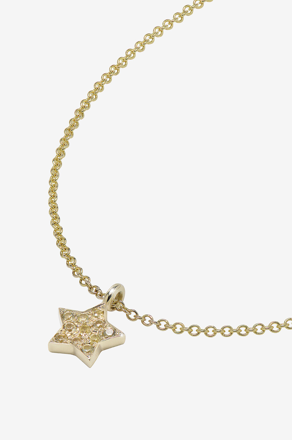 ROXANNE FIRST Goldhalskette mit Anhänger Mini Yellow Sapphire Star Damen GOLDEN 2