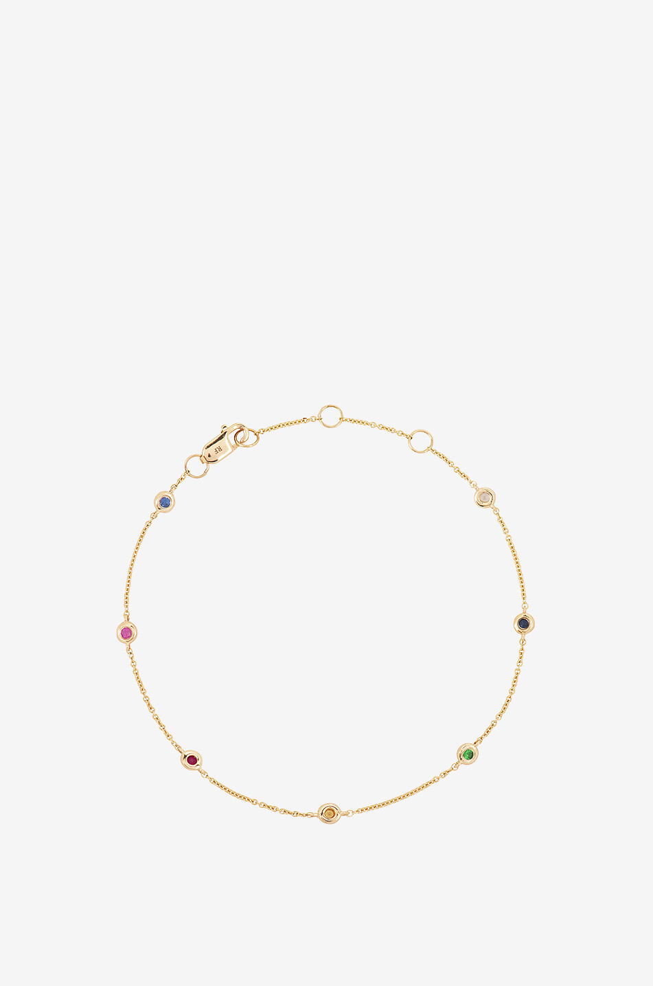 ROXANNE FIRST Gelbgoldarmband Rainbow Sapphire Skittle Damen BUNT 1