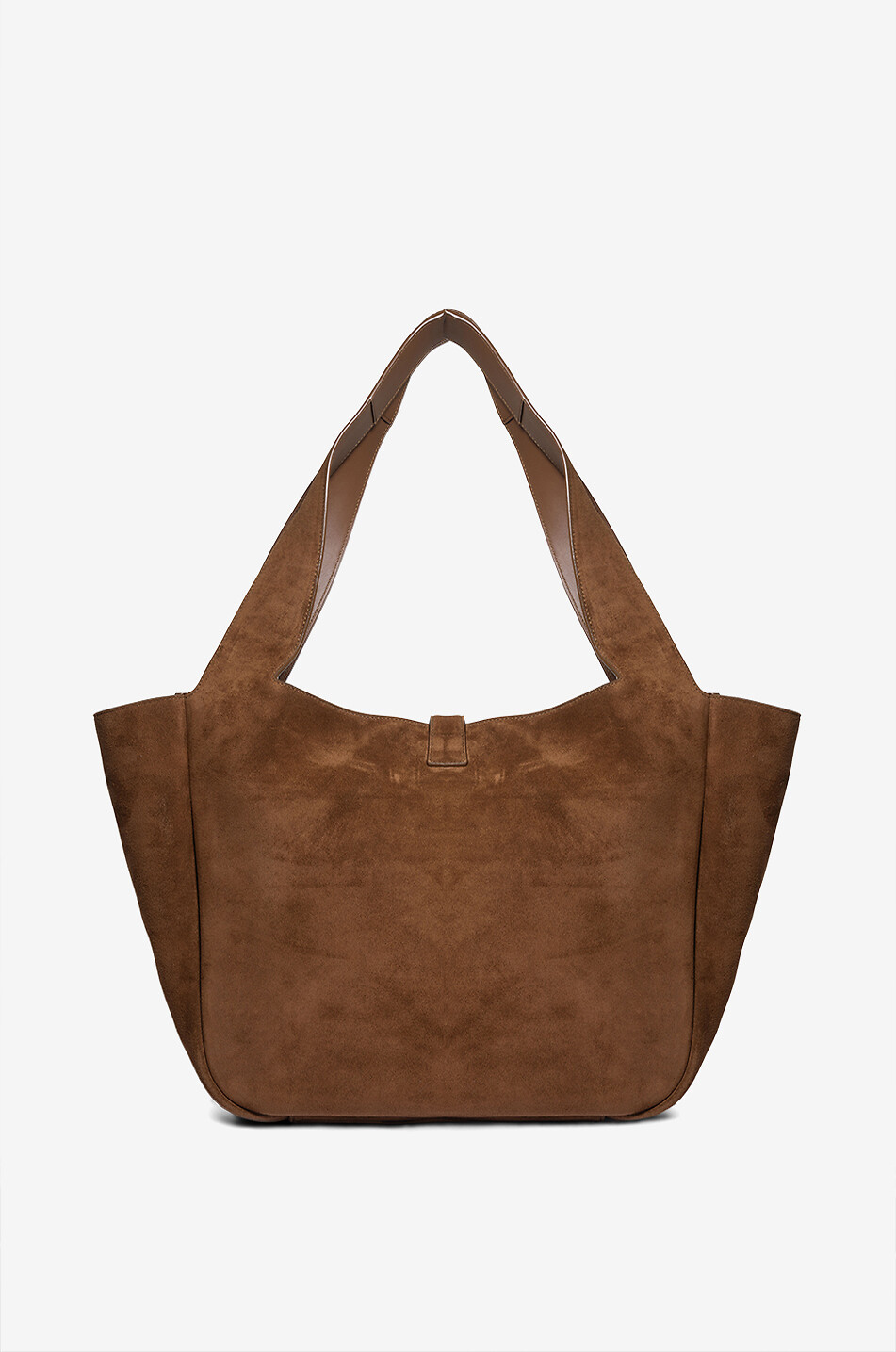 SAINT LAURENT PARIS Le 5 à 7 Bea suede tote bag Women DARK BROWN 3