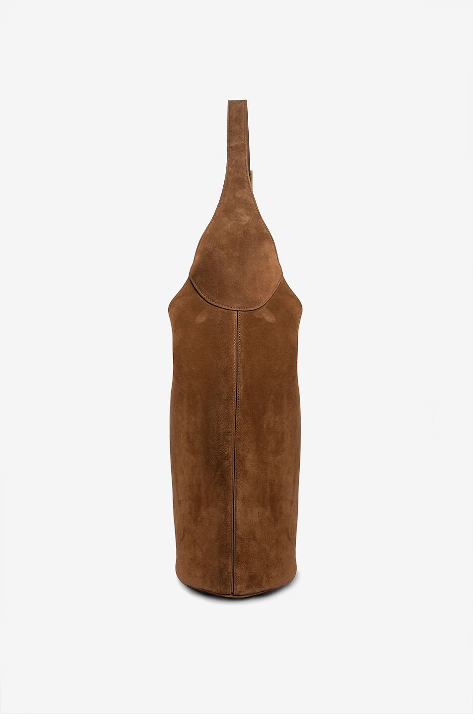 SAINT LAURENT PARIS Sac hobo en daim Le 5 à 7 Large Femme MARRON 4
