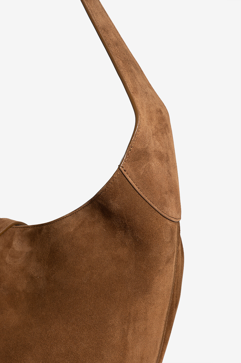 SAINT LAURENT PARIS Sac hobo en daim Le 5 à 7 Large Femme MARRON 5