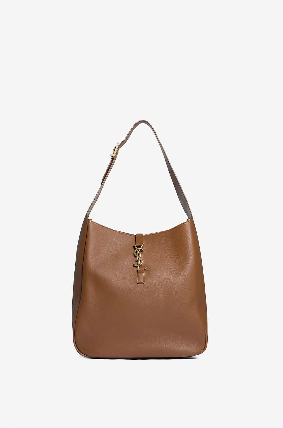 SAINT LAURENT PARIS Weiche Hobotasche aus genarbtem Leder Le 5 à 7 Damen BRAUN 1