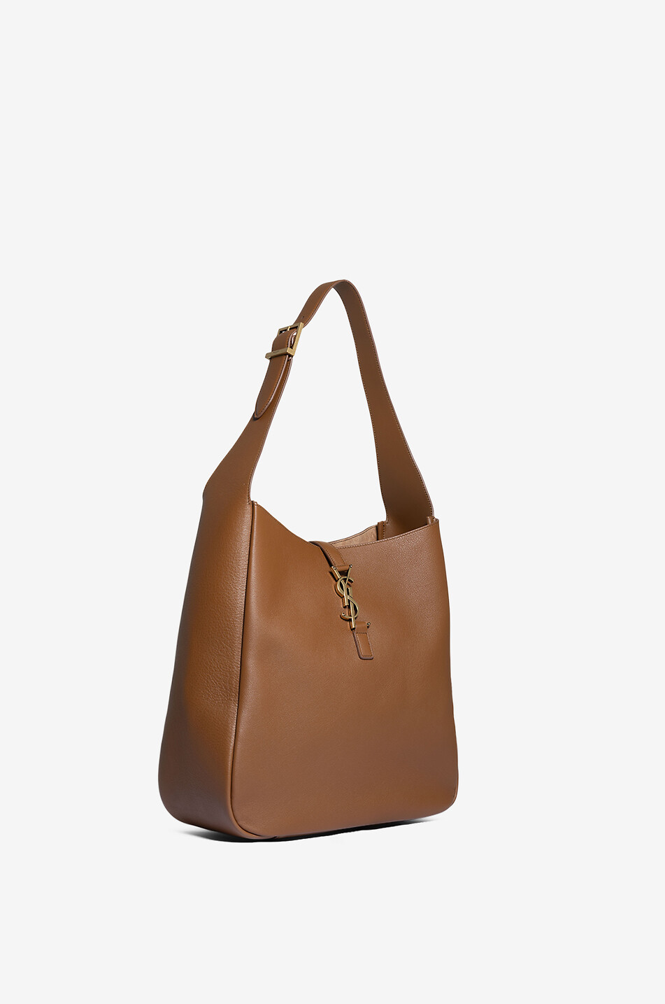 SAINT LAURENT PARIS Weiche Hobotasche aus genarbtem Leder Le 5 à 7 Damen BRAUN 2