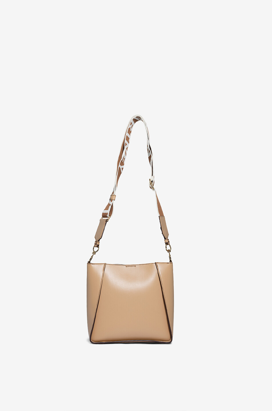 STELLA McCARTNEY Sac porté croisé en cuir synthétique Stella Logo Mini Femme MARRON CLAIR 3
