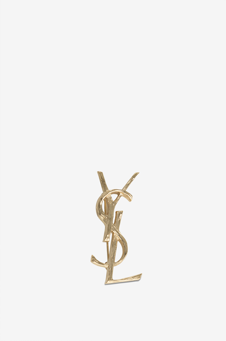 Petite broche dorée texture écorce Cassandre