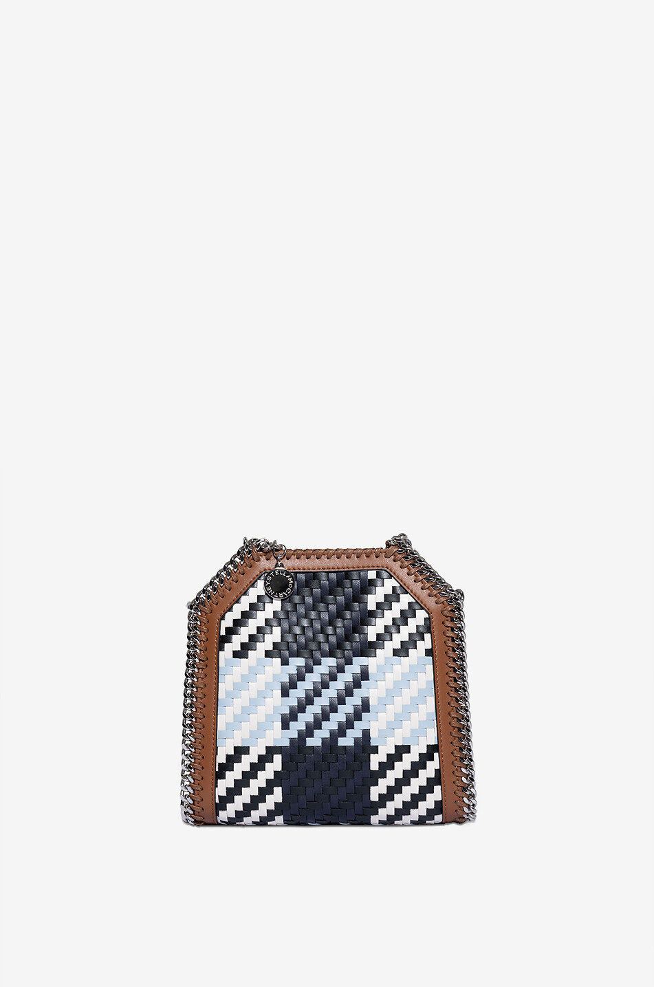 Falabella Mini woven faux leather tote bag