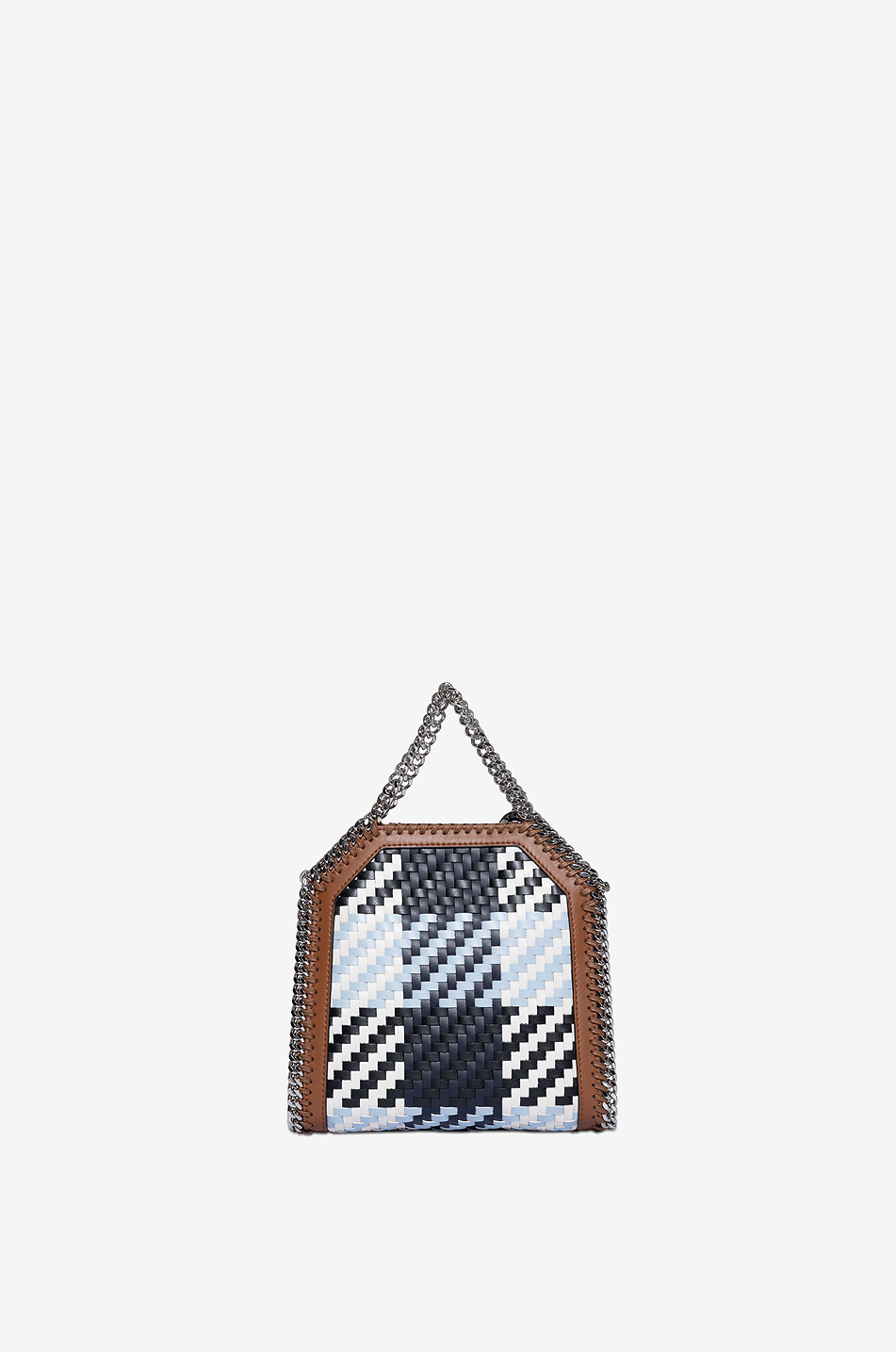 STELLA McCARTNEY Falabella Mini woven faux leather tote bag Women BLUE 3