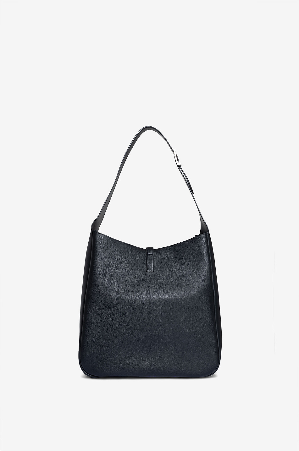 SAINT LAURENT PARIS Sac porté épaule en cuir grainé souple Le 5 à 7 Femme NOIR 3