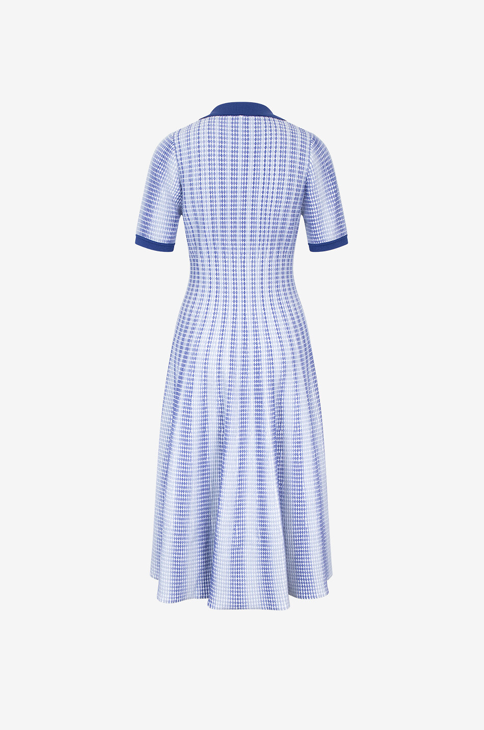 ANTONINO VALENTI Altese jacquard knit midi polo dress Women LIGHT BLUE 2