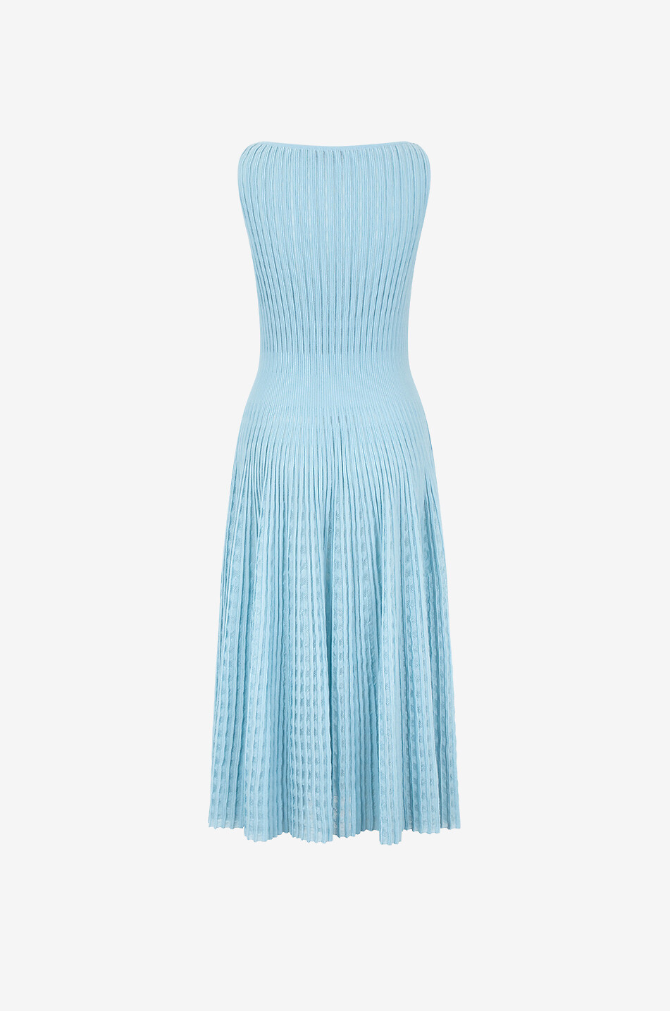 ANTONINO VALENTI Isabela sleeveless openwork knit midi dress Women LIGHT BLUE 2