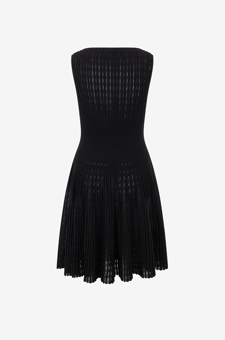 ANTONINO VALENTI O'Ahu short sleeveless openwork knit dress Women BLACK 2