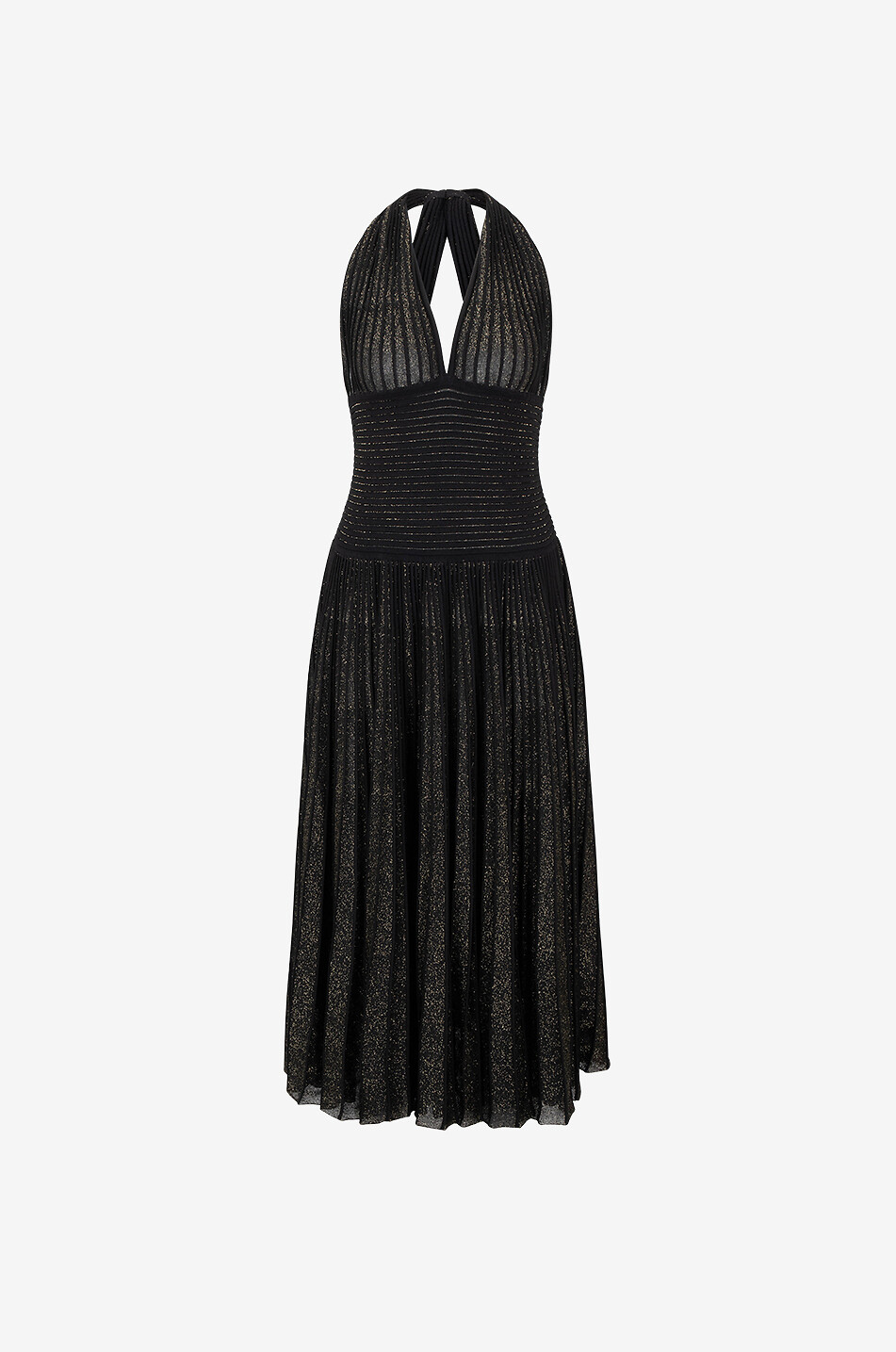 Faial ribbed Lurex knit midi dress