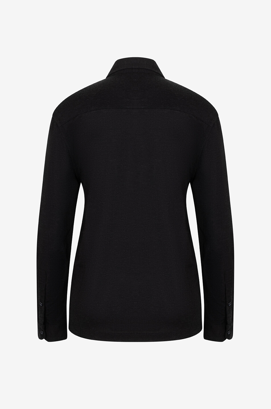 TOM FORD Polo à manches longues en jersey chiné esprit militaire Femme NOIR 2