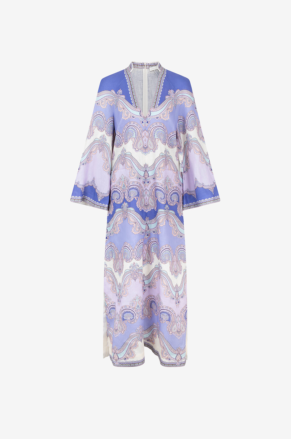 ZIMMERMANN Robe tunique longue en lin Maxine Femme VIOLET 1