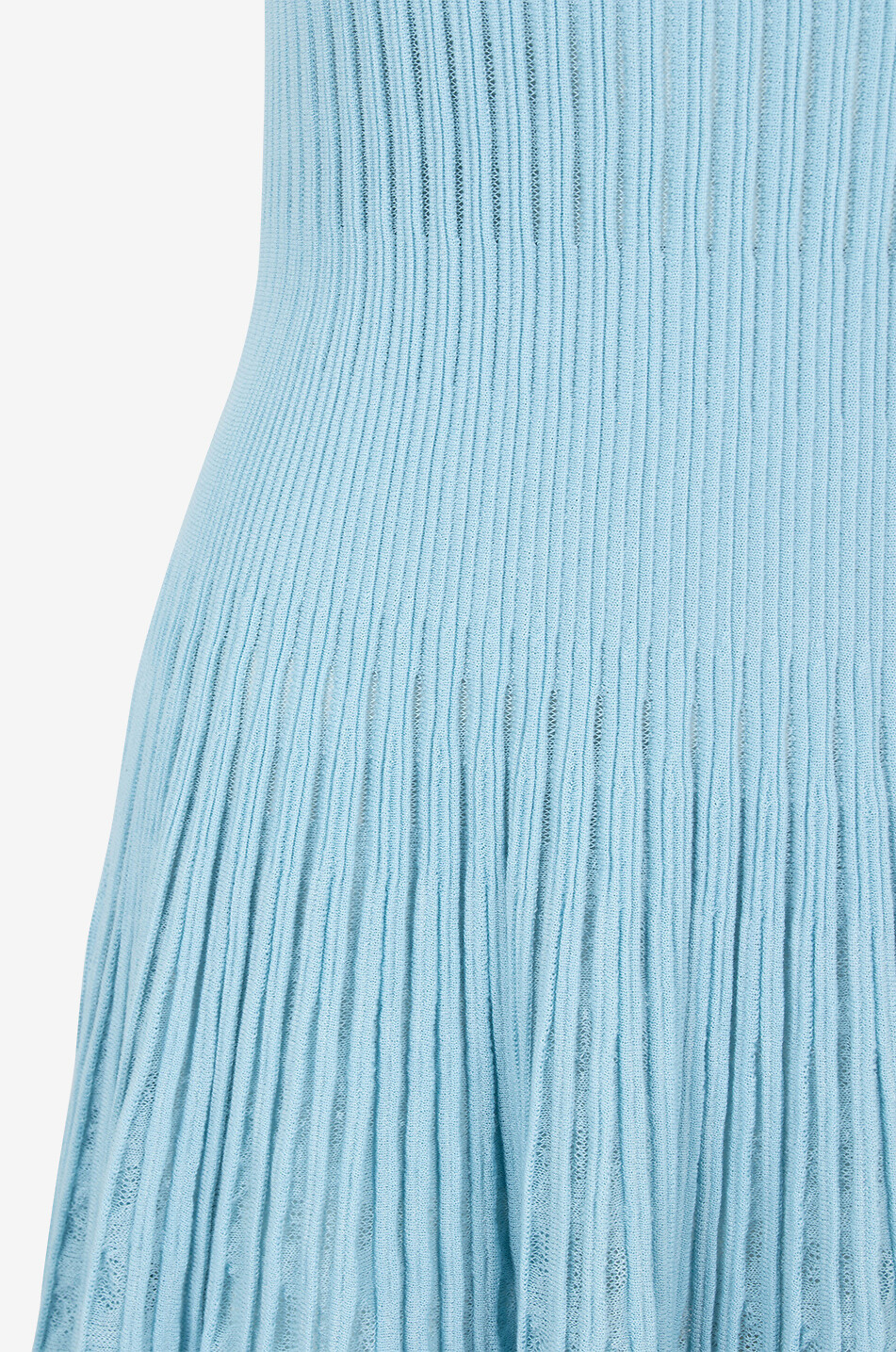 Isabela sleeveless openwork knit midi dress