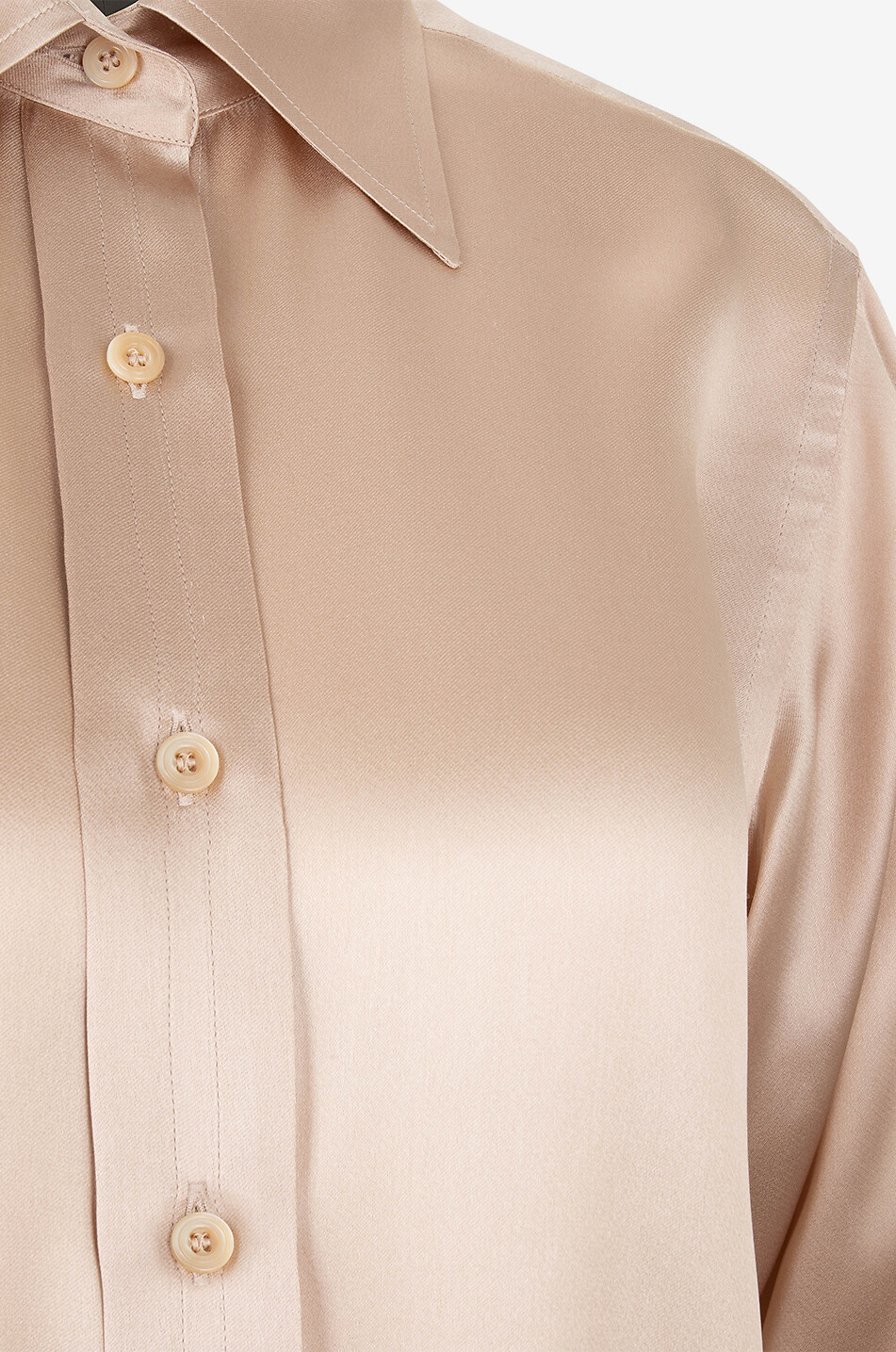 TOM FORD Chemise en charmeuse de soie fluide Femme BEIGE 3