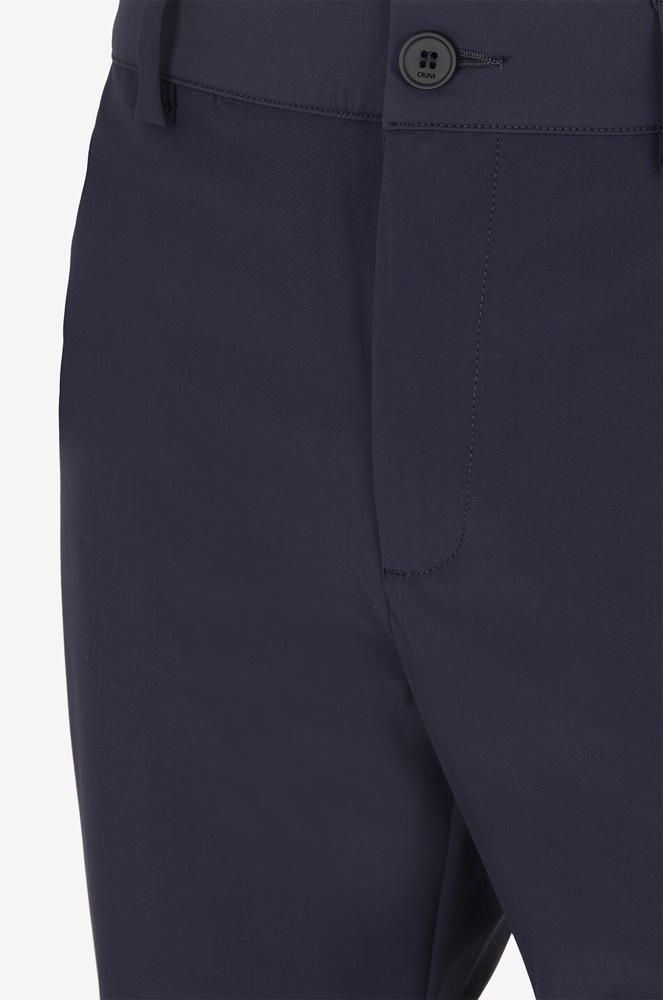 CRUNA Chino trousers with elasticated waistband Men DARK BLUE 3