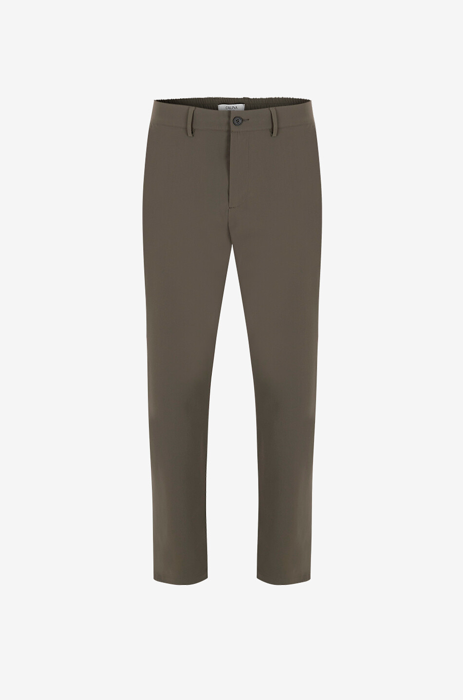 Chino trousers with elasticated waistband