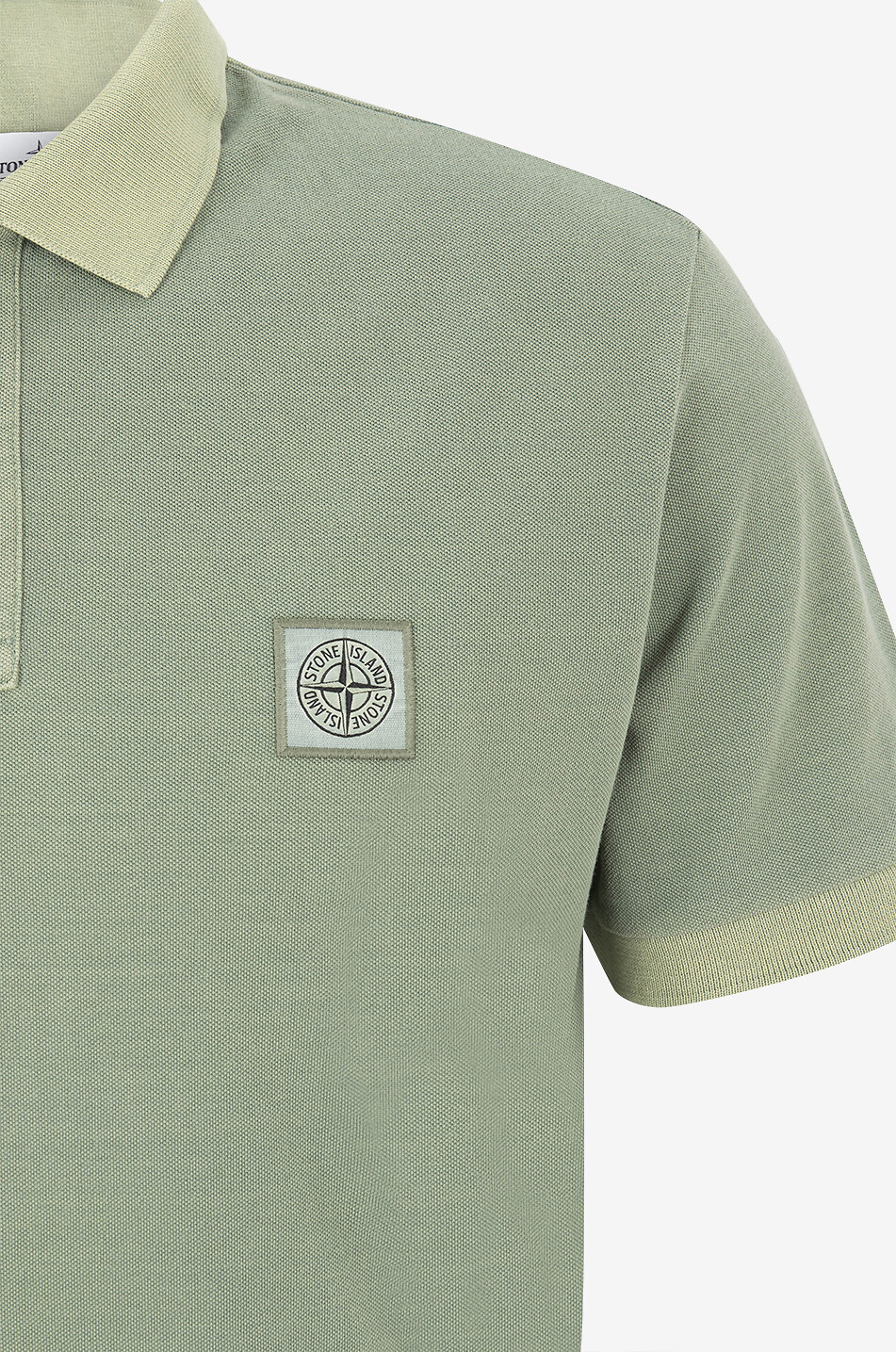 STONE ISLAND 22002SC cotton short-sleeved polo shirt Men GREEN 3