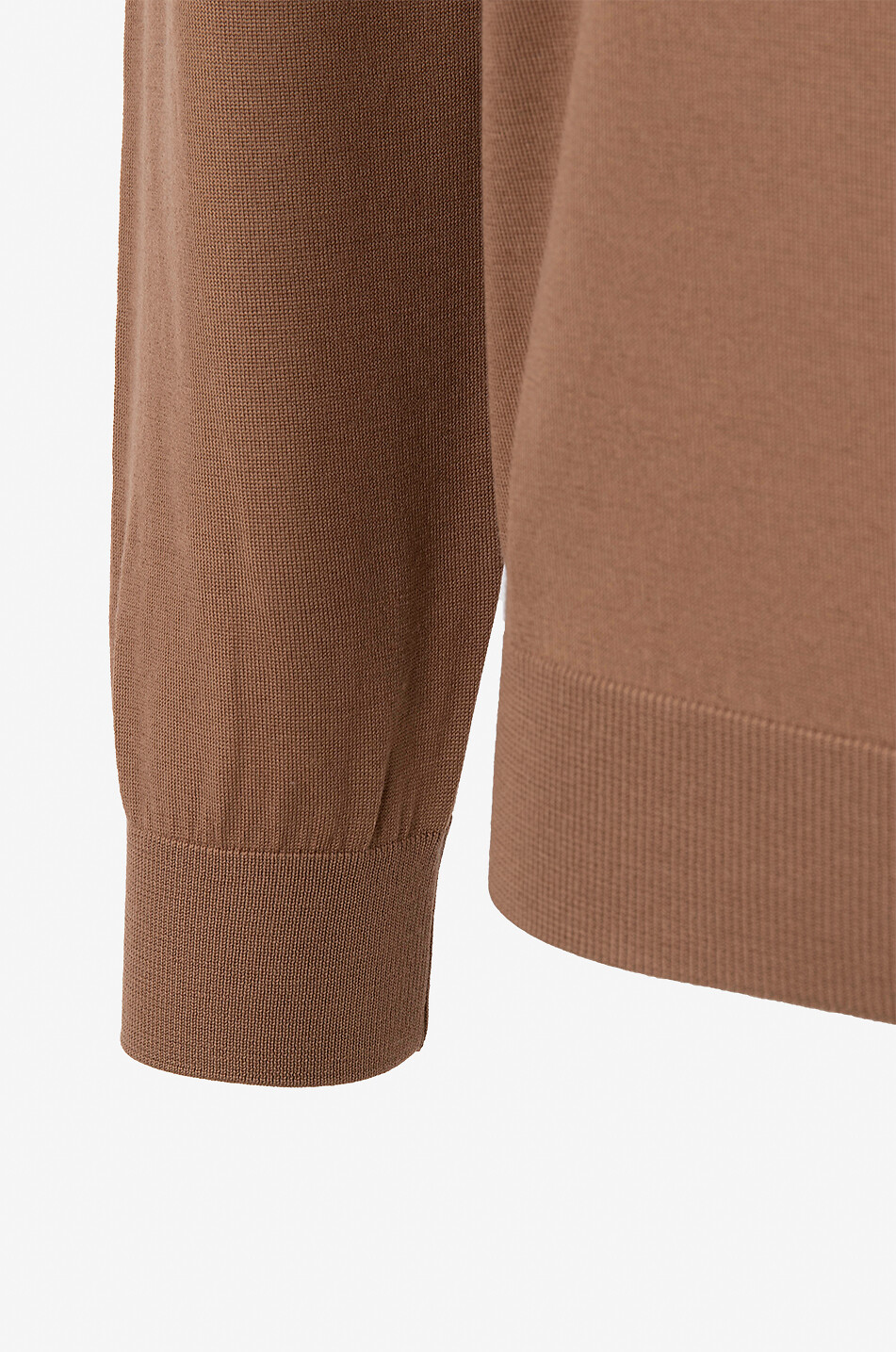 MAURIZIO BALDASSARI Virgin wool round-neck jumper Men BROWN 3