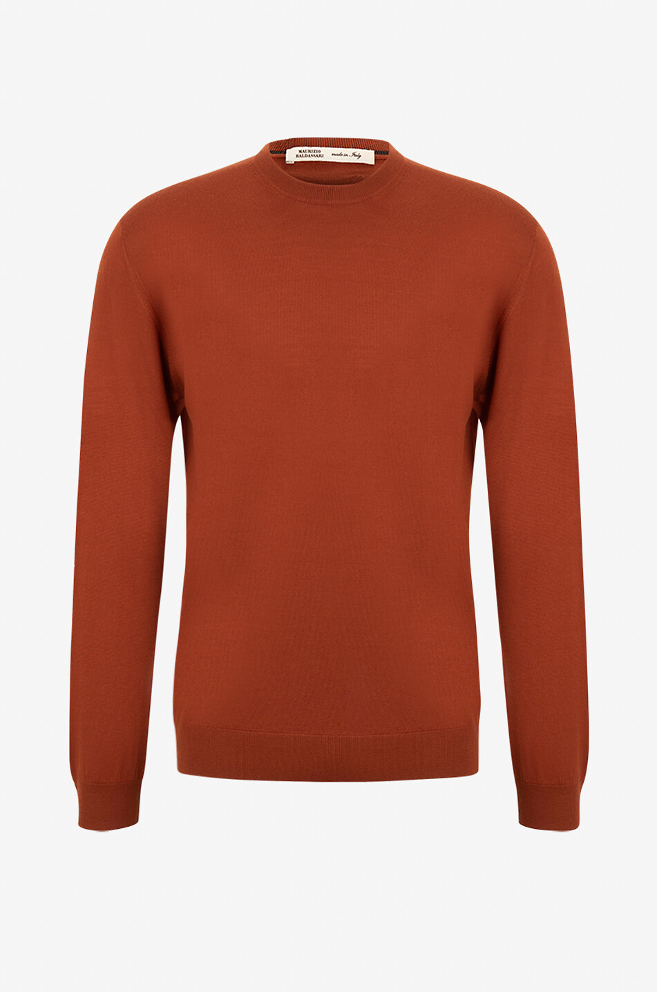 Pullover mit Rundhalsausschnitt aus Schurwolle
