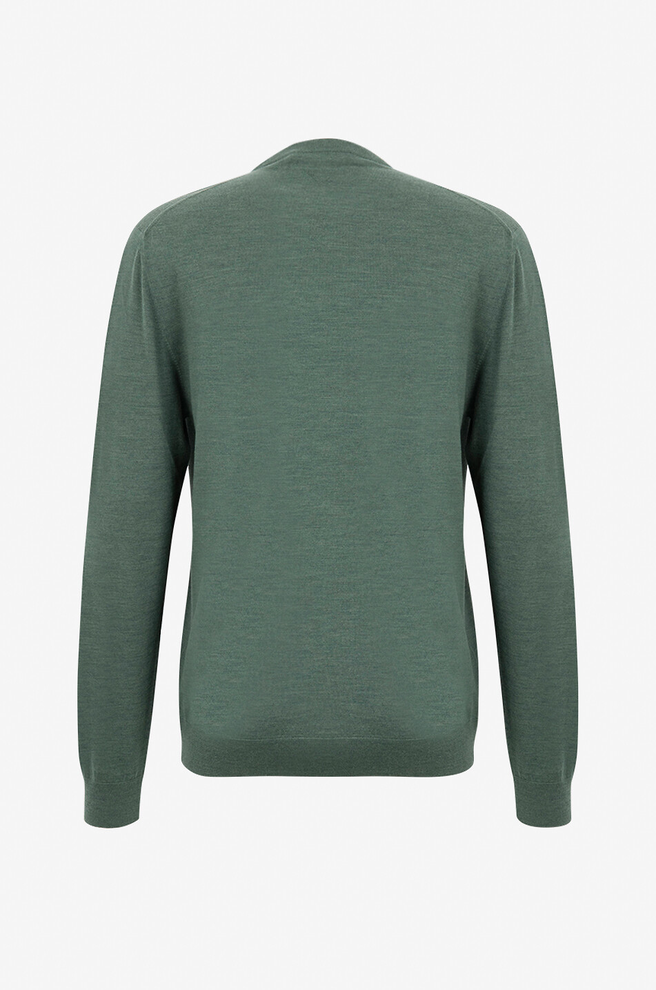 MAURIZIO BALDASSARI Pullover mit Rundhalsausschnitt aus Schurwolle Herren MITTELGRÜN 2