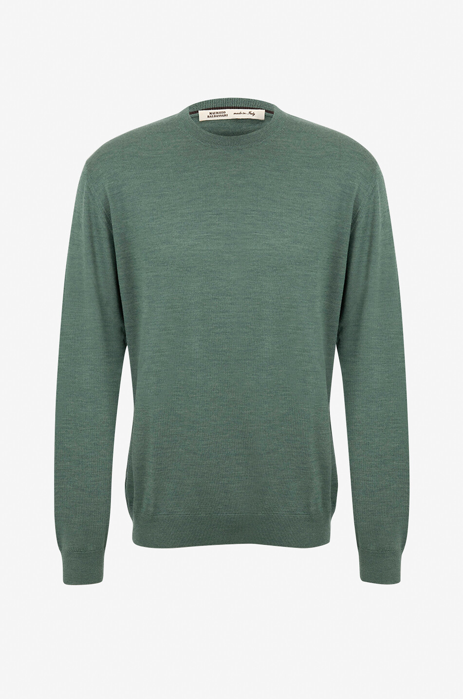 Pullover mit Rundhalsausschnitt aus Schurwolle