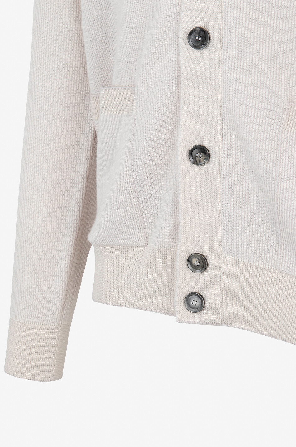 BRIONI Cardigan en cachemire et laine à col châle Homme BLANC CASSE 3
