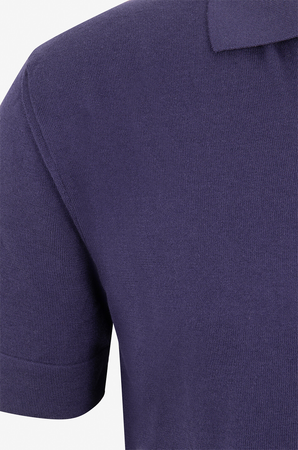 BRIONI Polo à manches courtes en coton et soie Homme BLEU FONCE 3