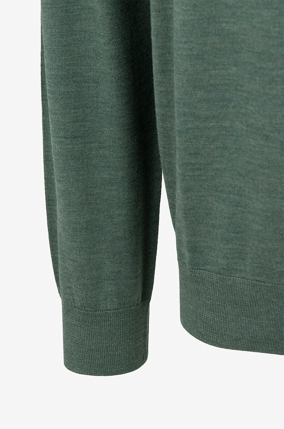 MAURIZIO BALDASSARI Pullover mit Rundhalsausschnitt aus Schurwolle Herren MITTELGRÜN 3