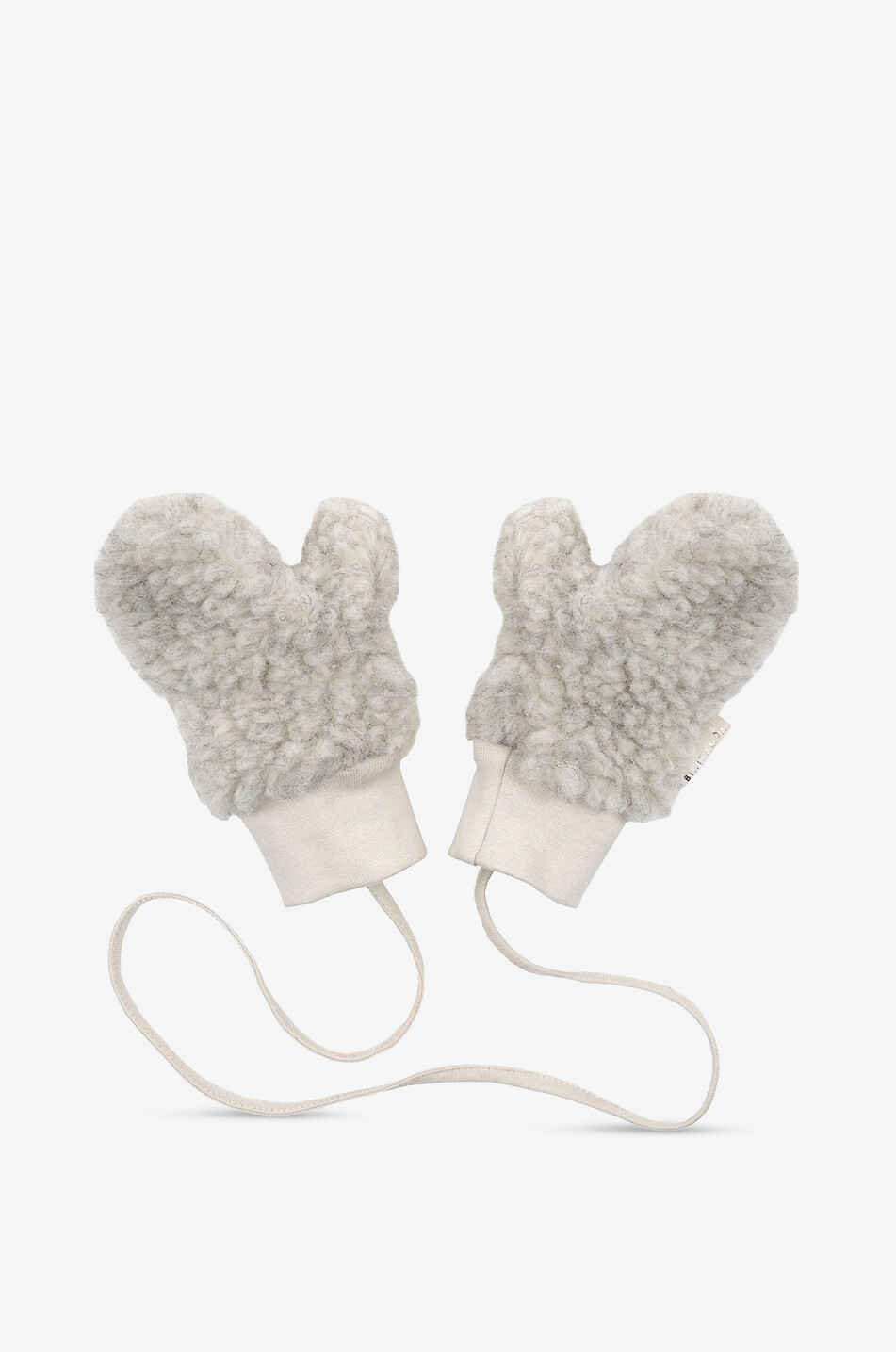 BINIBAMBA Baby-Fäustlinge in Shearling-Optik Milk Mittens Baby HELLGRAU 1