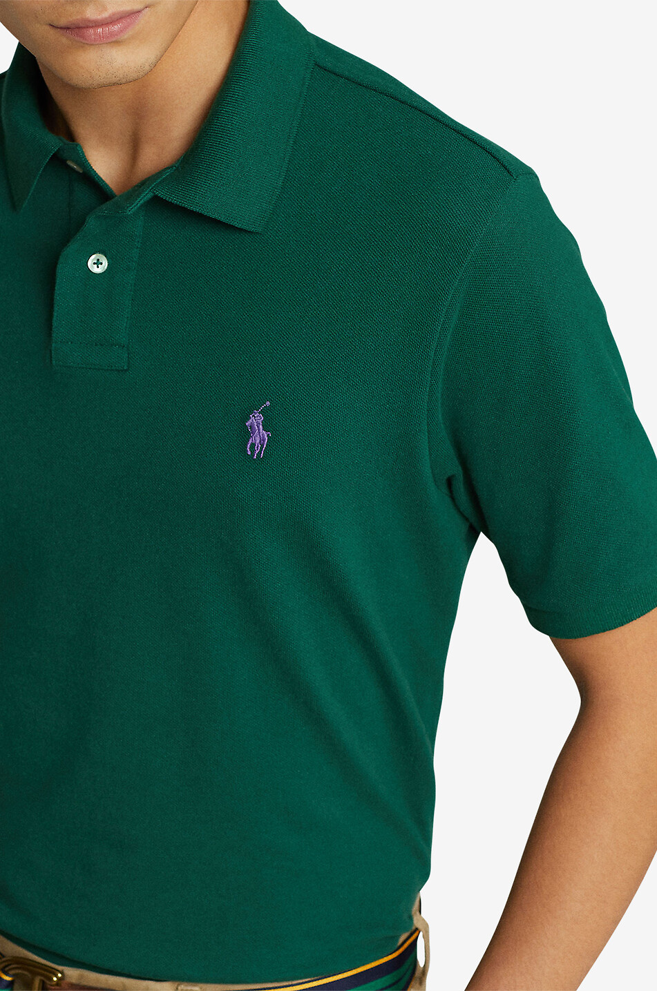 POLO RALPH LAUREN Polo à manches courtes en coton piqué logo Pony Homme VERT 4