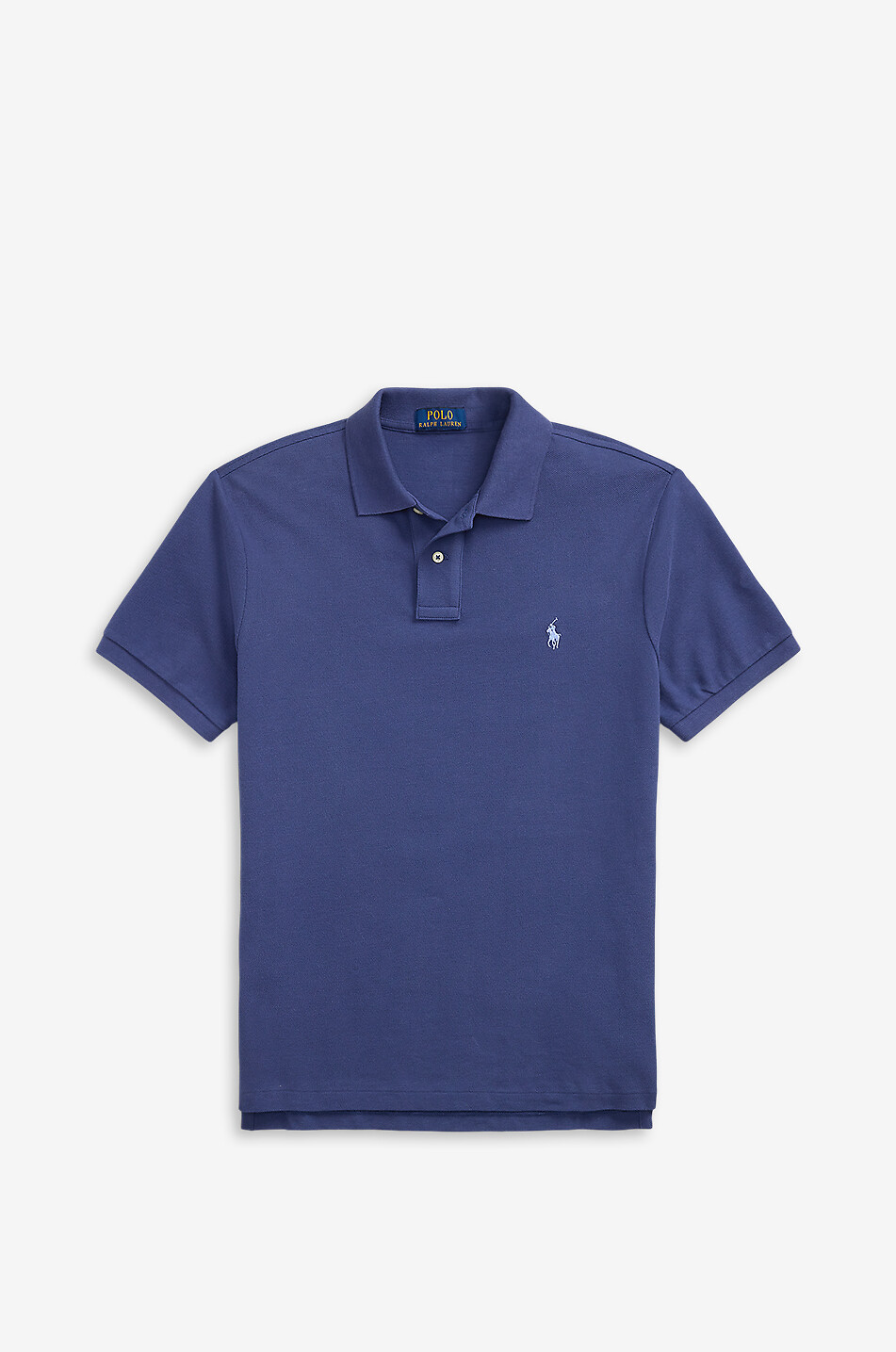 Custom Slim Fit Pony embroidered piqué cotton polo shirt