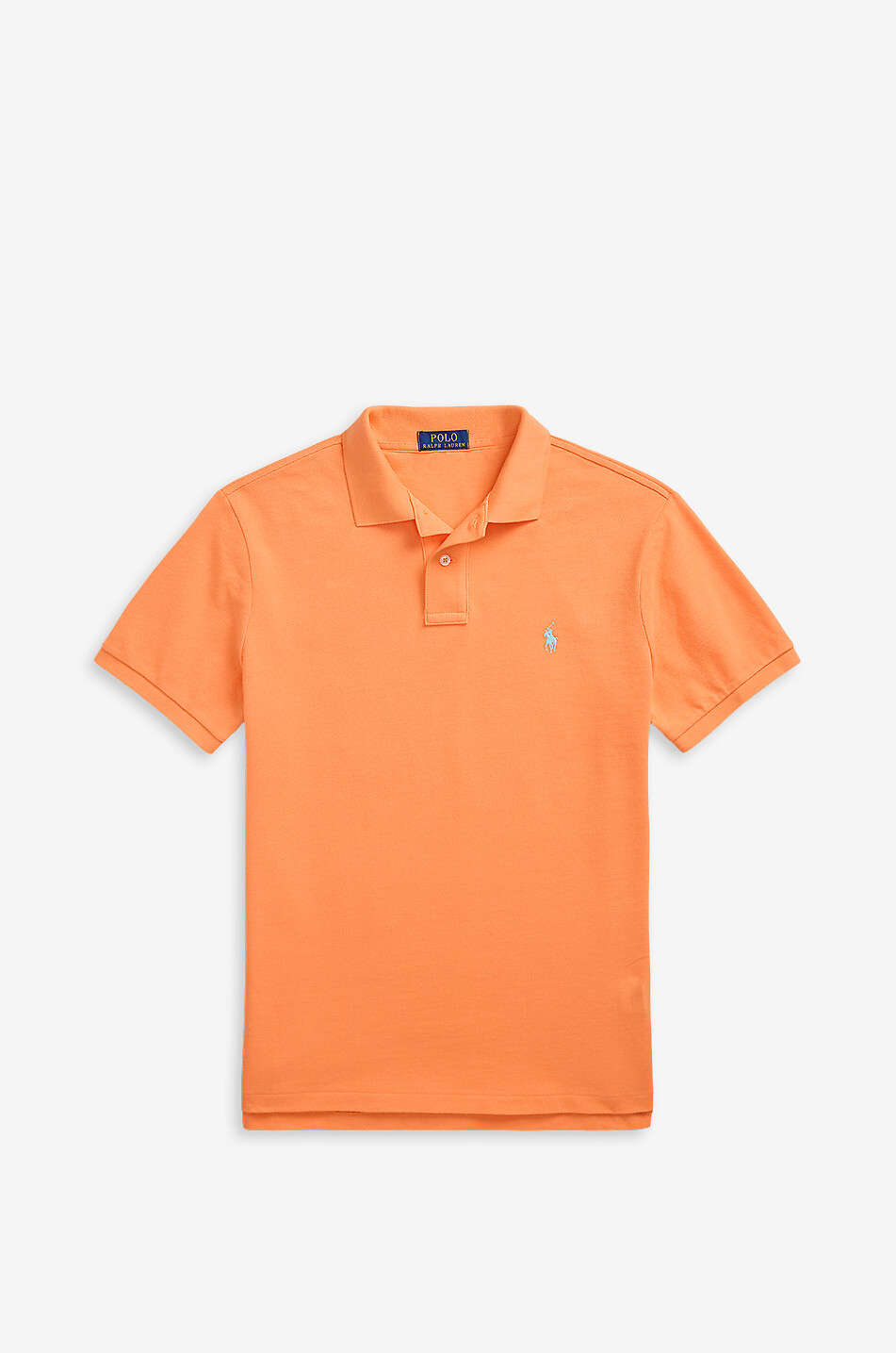 POLO RALPH LAUREN Polo en coton piqué brodé Pony Custom Slim Fit Homme ORANGE FONCÉ 1