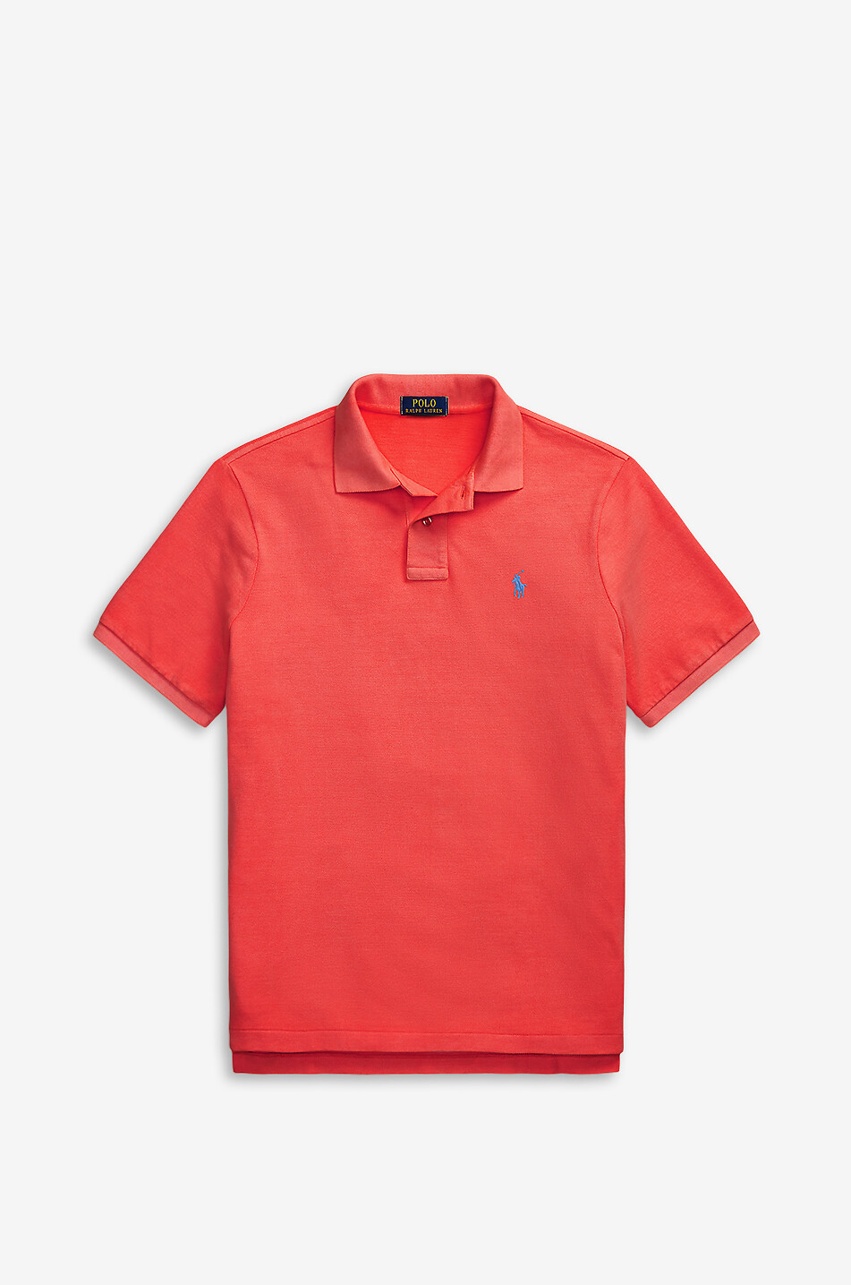 POLO RALPH LAUREN Custom Slim Fit Pony embroidered piqué cotton polo shirt Men MEDIUM RED 1