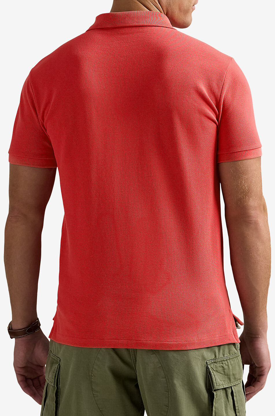 POLO RALPH LAUREN Custom Slim Fit Pony embroidered piqué cotton polo shirt Men MEDIUM RED 3