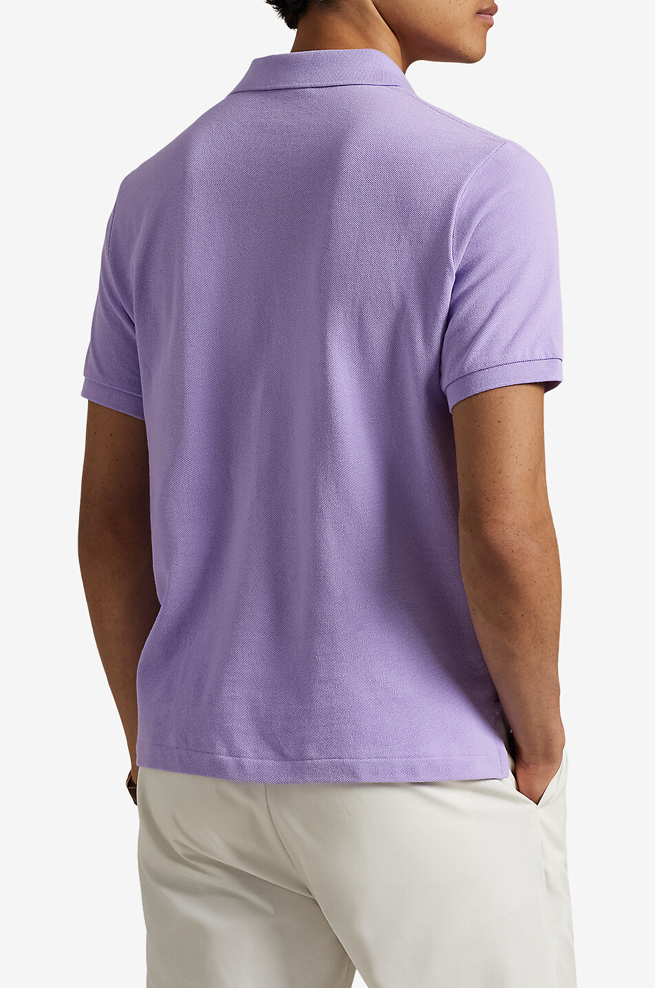 Polohemd aus Baumwollpiqué mit Pony-Stickerei Custom Slim Fit