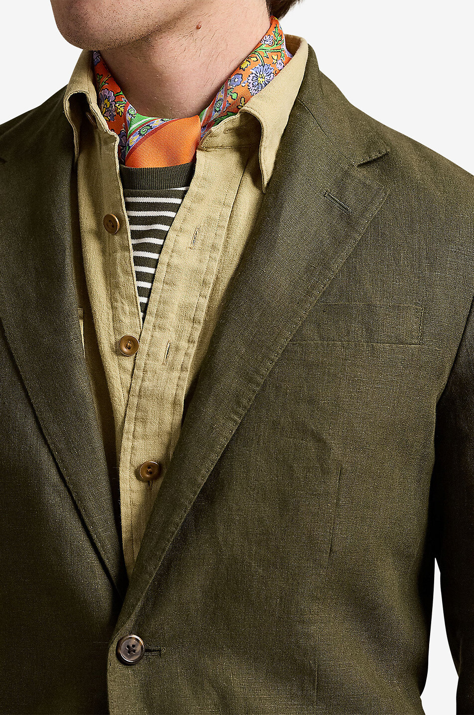 POLO RALPH LAUREN Polo Soft Modern linen blazer Men GREEN 5