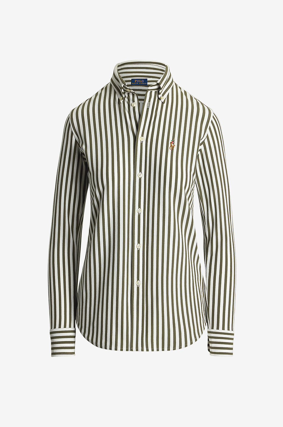 POLO RALPH LAUREN Langärmeliges Hemd aus Baumwolle Classic Fit Oxford Damen GRÜN 1