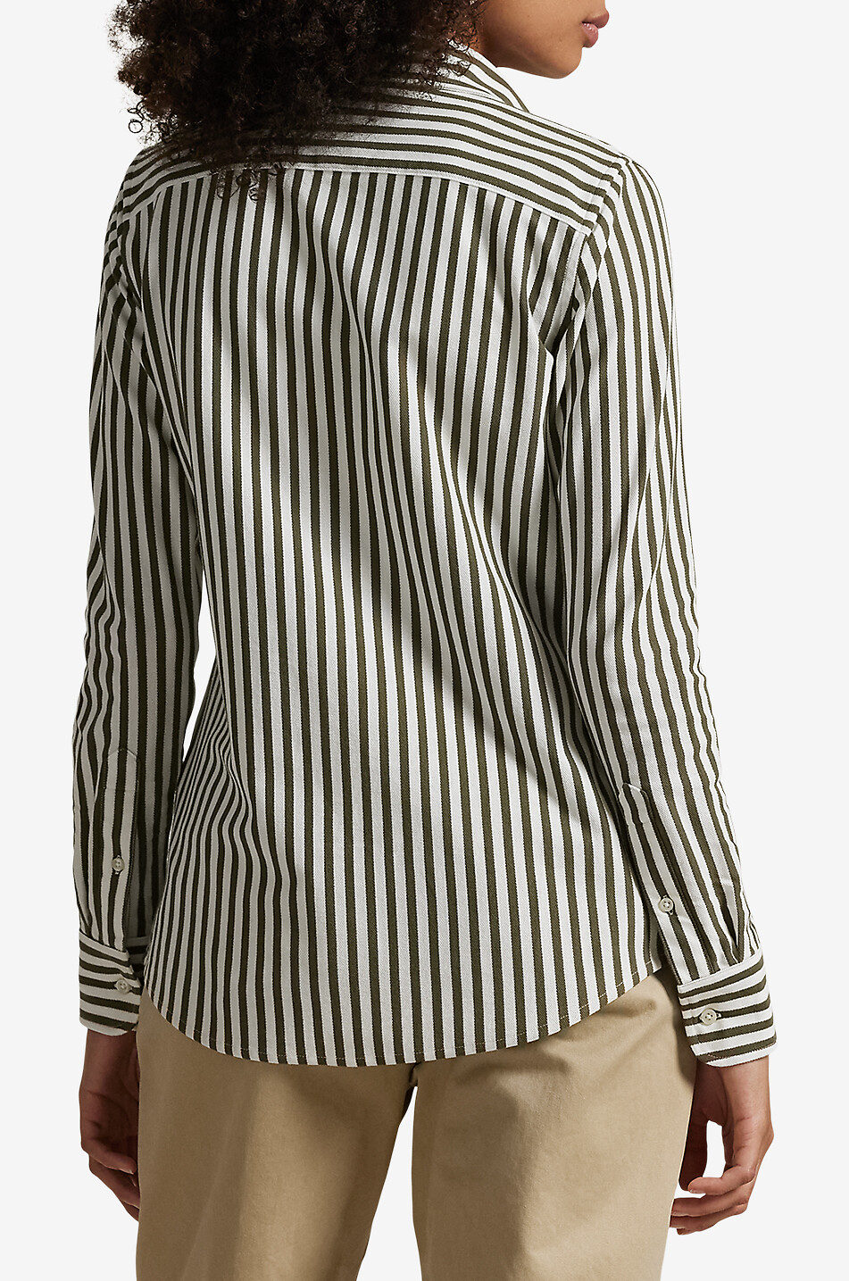 POLO RALPH LAUREN Langärmeliges Hemd aus Baumwolle Classic Fit Oxford Damen GRÜN 3