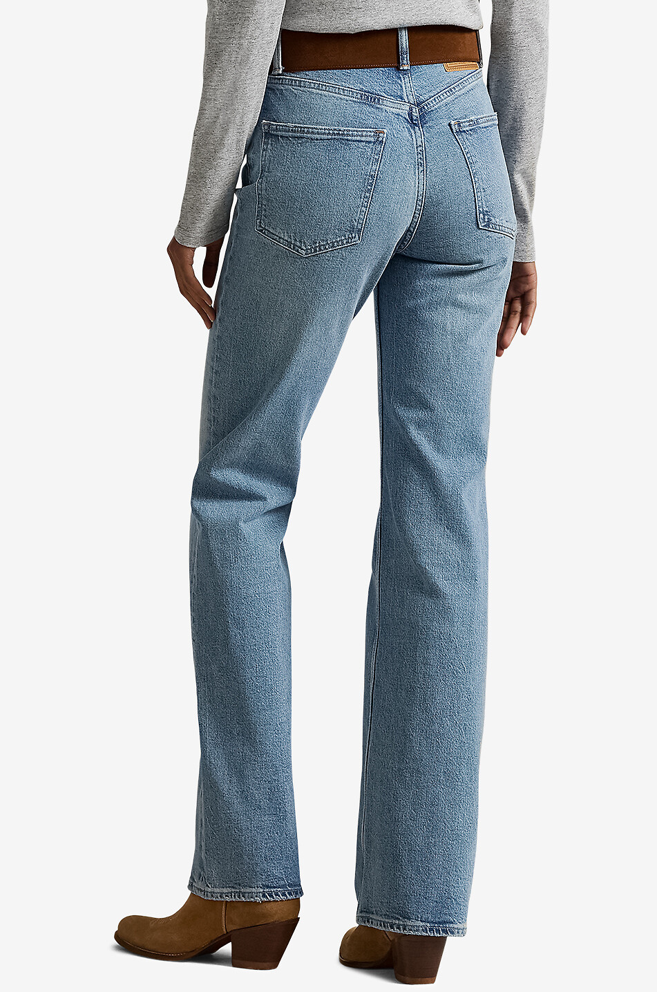 POLO RALPH LAUREN Jean bootcut taille haute Bruini Wash Femme BLEU 3