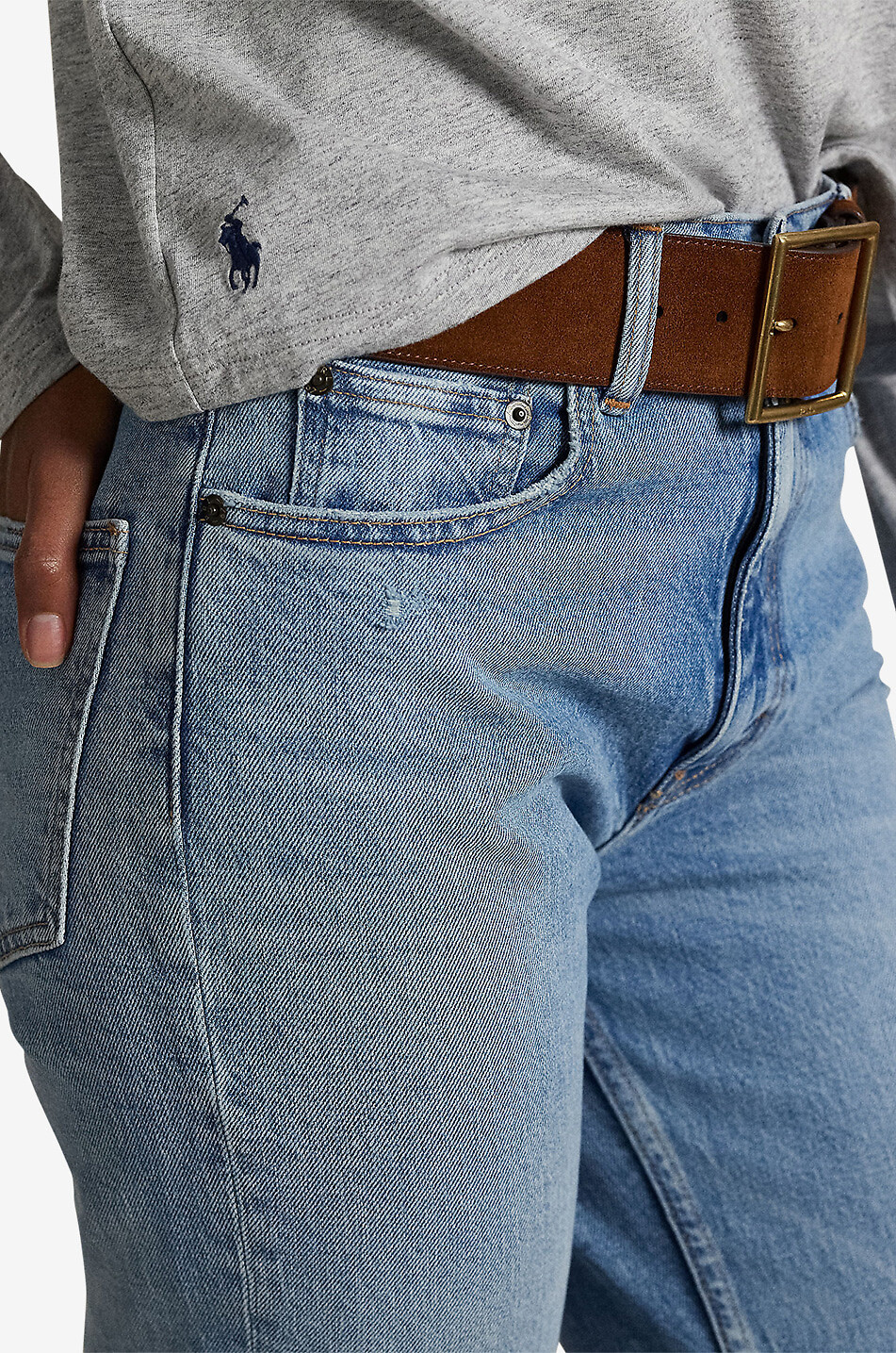 POLO RALPH LAUREN Jean bootcut taille haute Bruini Wash Femme BLEU 5