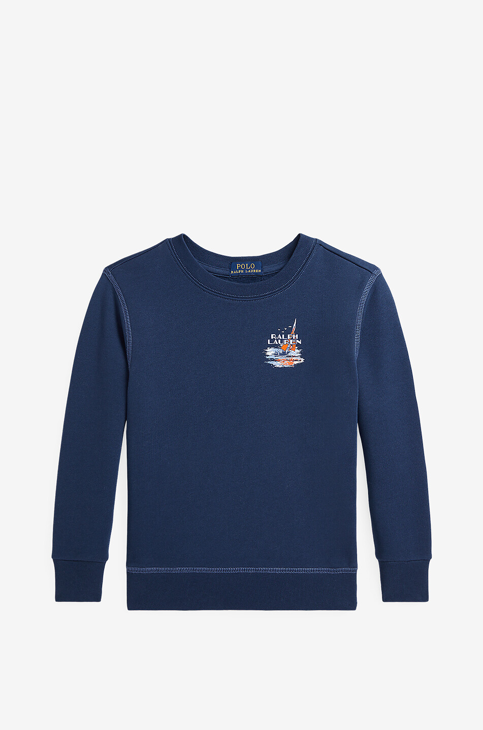 Sweat-shirt à col rond garçon Sail Boat