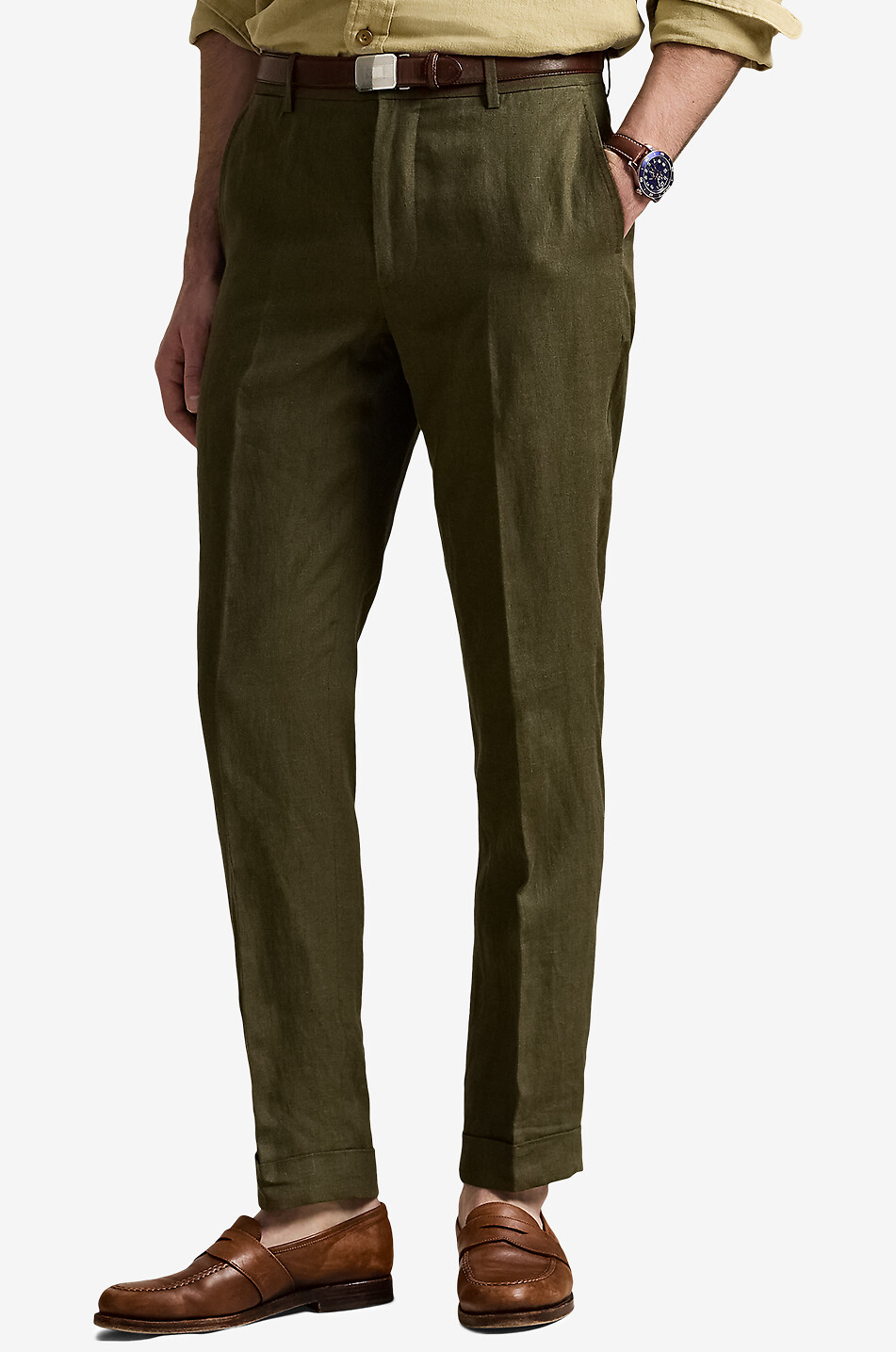POLO RALPH LAUREN Anzugshose aus Leinen Herren GRÜN 2
