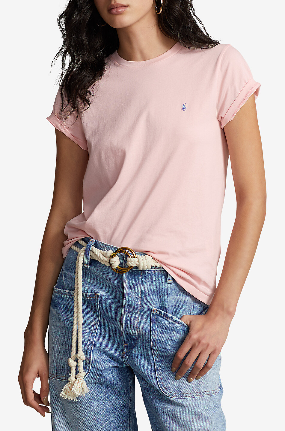 POLO RALPH LAUREN T-shirt en jersey à manches courtes Pony Femme ROSE 3