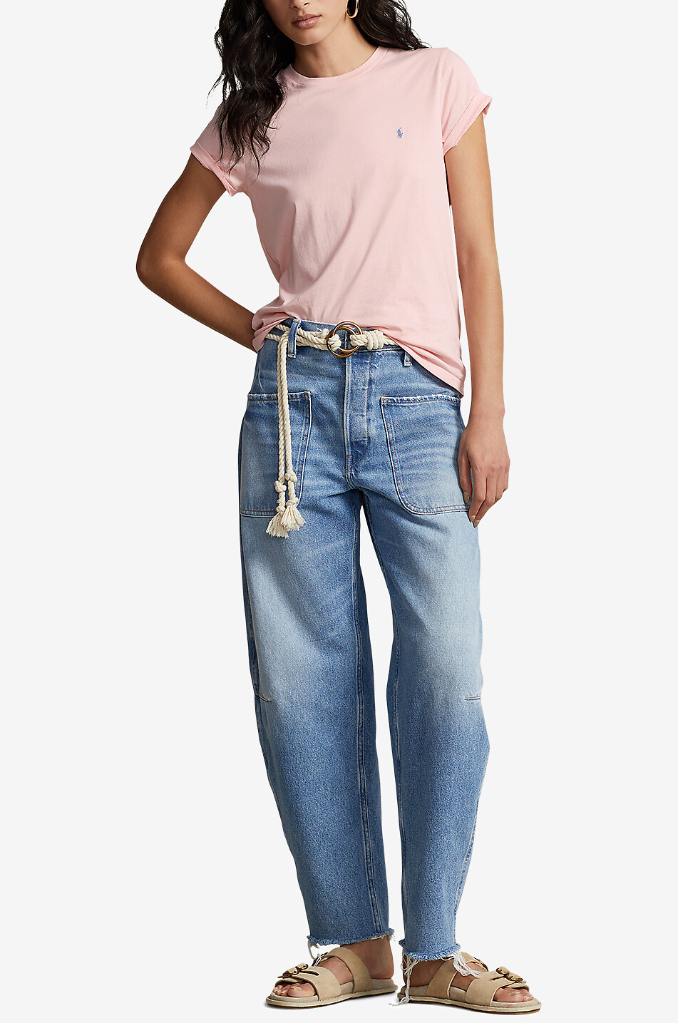 POLO RALPH LAUREN T-shirt en jersey à manches courtes Pony Femme ROSE 5