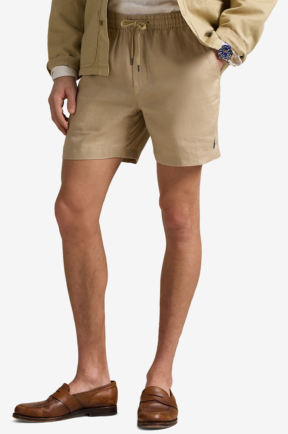 POLO RALPH LAUREN Short en lin Prepster Homme BEIGE 2