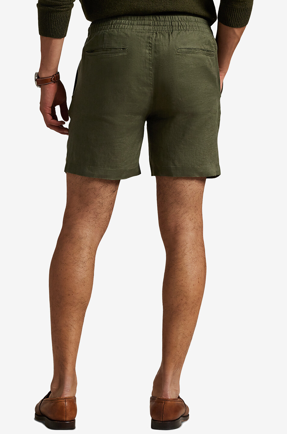 POLO RALPH LAUREN Short en lin Prepster Homme KAKI 3