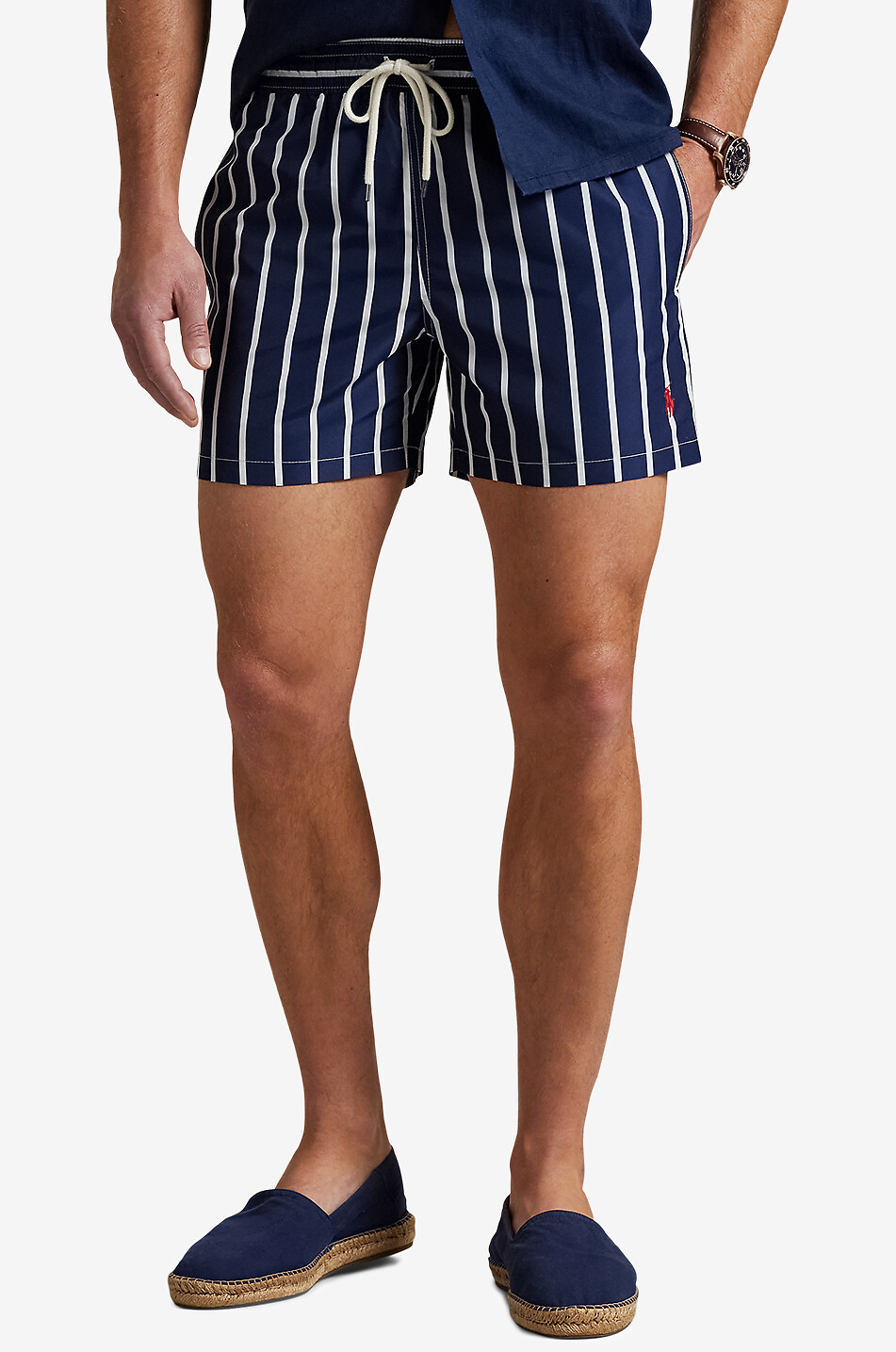 POLO RALPH LAUREN Traveller striped swim shorts Men DARK BLUE 2