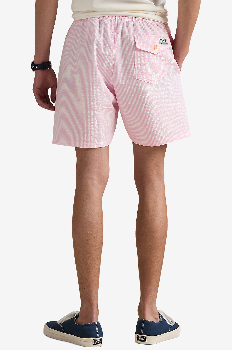 POLO RALPH LAUREN Traveller seersucker swimshorts Men PINK 3